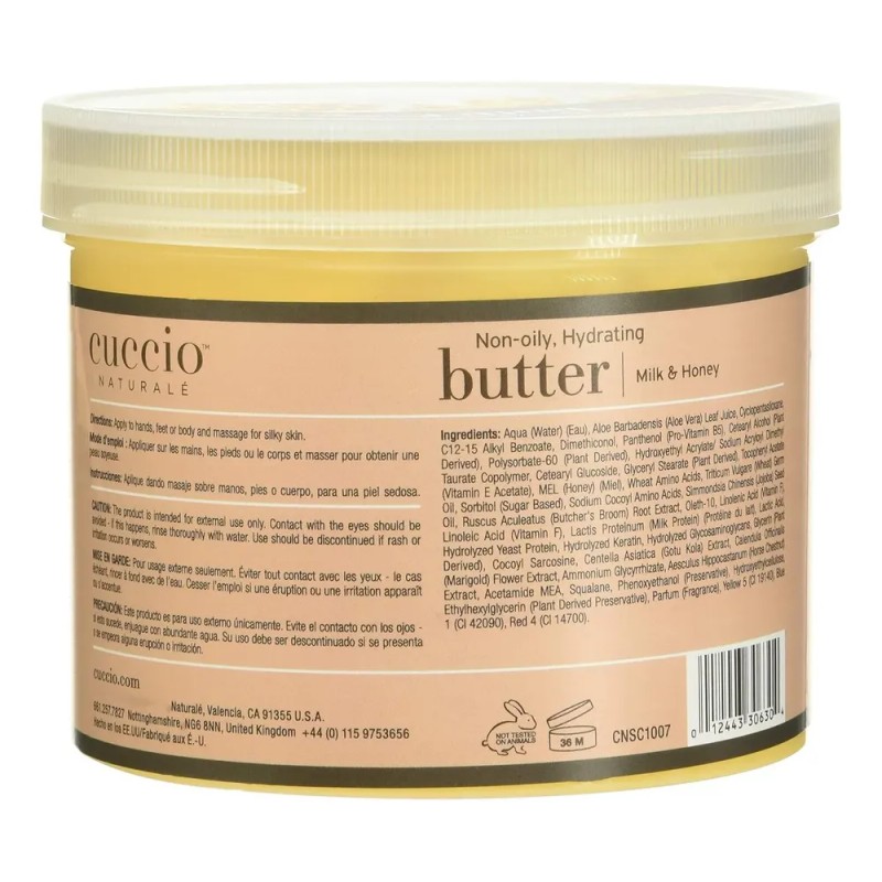 Crema Hidratante Intensiva Cuccio Naturale Con Mezcla De Lec