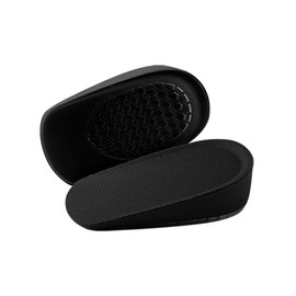 2 Pcs Shoe Lifts for Kids,Height Boosters,Heel Lifts Sheo Inserts,Heels Raisers,Children Breathable Increase Height Elastic Shock Absorption Cushion Pads Shoes Insoles(Black,Heel Height:2.5cm)