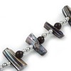 Avalaya Slate Black Shell Nugget & Black Ceramic Bead Necklace