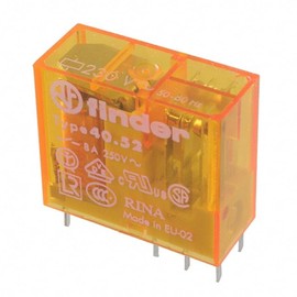 40.52.8.230.0000 - Power Relay, DPDT, 230 VAC, 8 A, 40 Series, Through Hole (Pack of 2) (40.52.8.230.0000)