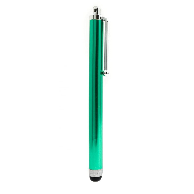 SYSTEM-S Stylus for Tablet Smartphone Laptop Surface Aluminium Green