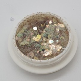 White gold sequin nail glitter nail art materials 6ea