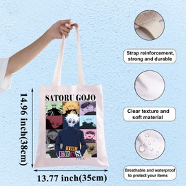 WZMPA Anime Lover Tote Bag Limitless and the Six Eyes Gojo Fans Gift Anime Tour Shoulder Bag Anime Merch (Gojo Tour TG)