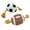 Football Dog Toy Outdoor Interactive Fun Cotton Rope Football Puppy