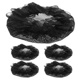 WOONEKY 6 pcs Decorative Bun Hairnet Elastic Mesh Hair Nets for Dancers Gymnasts and Performers Breathable Comfortable Classic Color for Various Occasions