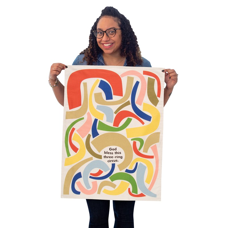 Blue Q Circus Three Ring Tea Towel - Single