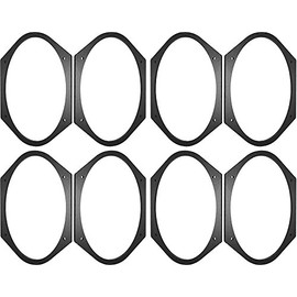 5x7" / 6x8" Speaker Spacers Depth Extender Extending Rings - 1/4" thick - 4 Pair - SSK68 - Stackable - Perfect For Framing Fiberglass Enclosures