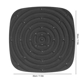 Chicken Nesting Pad 4Pcs Chicken Nest Mat Washable Nesting Pad Waterproof Nesting Box Pads for Poultry Chicken Hen House, 30x30cm (Black)