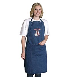 Essence of Europe Gifts E.H.G Embroidered Eet Smakelijk! Denim Apron