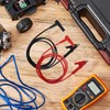 DIANN 4pcs Multimeter Test Leads Banana Plug Right Angle to