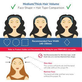 Zazzy Bandz - Curly Thick Hair - Large Headband - Hand-Wrapped Patterned (Relaxed, Dark Brown Faux Leather)