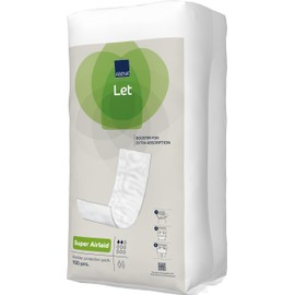 ABENA Let Super Airlaid Incontinence Pads for Women and Men | Pack of 100 | These Absorbent Pads can be Used as Sanitary Pads for Heavy Flow but are mainly Used as Incontinence Pads for Men and Women