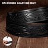 SANSTHS Western Cowboy Belts for Men Women, Mens Western Belt