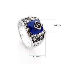 lureme Vampire Diaries Daylight Walking Signet Caroline's Ring for Fans-U (04001481-5) Size 10