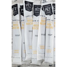 bark box Lot Of 6 Pet Gourmet Beef Recipe LARGE Chew Sticks 1.4oz ea. Bark Box Treats