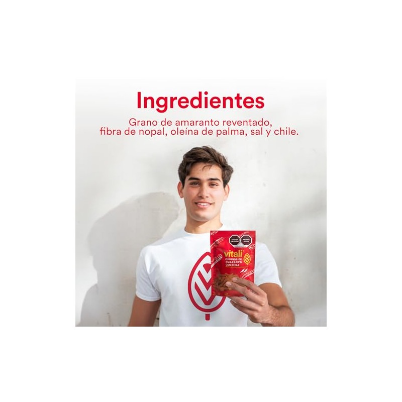 Churros de Amaranto Sabor Chile 50g x 18 Snack Saludables