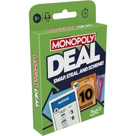 Hasbro Monopoly Deal Refresh Card Game for Childrens, Multicolor