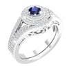 Belinda Jewelz - Anillo de compromiso para mujer, plata platino,