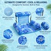 Inflatable Water Hammock Pool Float for Adults – Foldable PVC