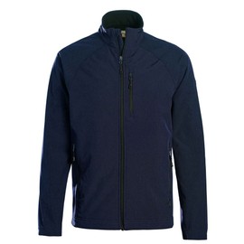 Landway Men's Raglan sleeves Left chest utility pocket Bonded Soft-Shell Jacket-9901 - Black/charcoal - 3XL