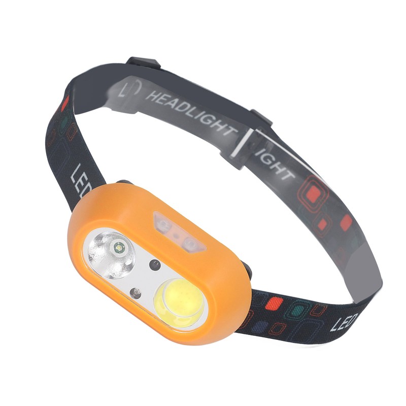 LED Headlamp USB Rechargeable 300lm High Bright COB XPE 6