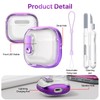 RFUNGUANGO (with Safety Lock) Transparent Protective case for Airpods 4th