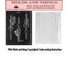 Musical Instruments Lolly Chocolate Candy Mold with Copywrited Candy Making Instruction +50STICKS