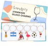 Argentina Wine Charms, Argentinian Gift, Set of 6 Include: Guitar,