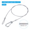 PATIKIL Stainless Steel Safety Cable 31.5"/80cm, 4Pack 2.5mm Flexible Security