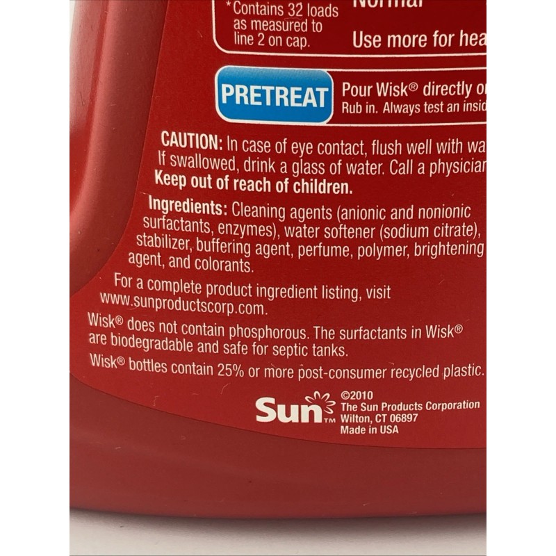 Wisk 1) Wisk Deep Clean Stain Spectrum Liquid Laundry Detergent