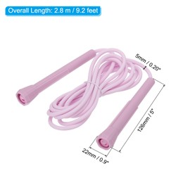 PATIKIL Fitness Jump Rope Workout Jumping Rope Adjustable PVC Tangle-Free Skipping Rope for Teenagers and Adults Beginners Purple