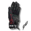 Black & Red Paisley Motorcycle Gloves L