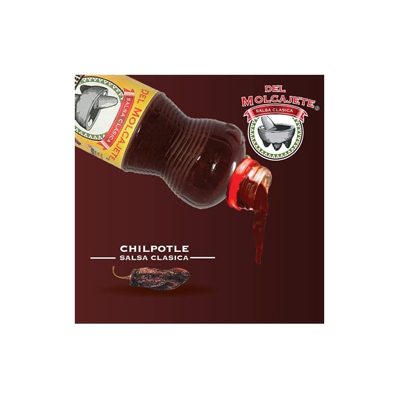 Del Molcajete Chilpotle Flavor Salsa Clasica 12-pack