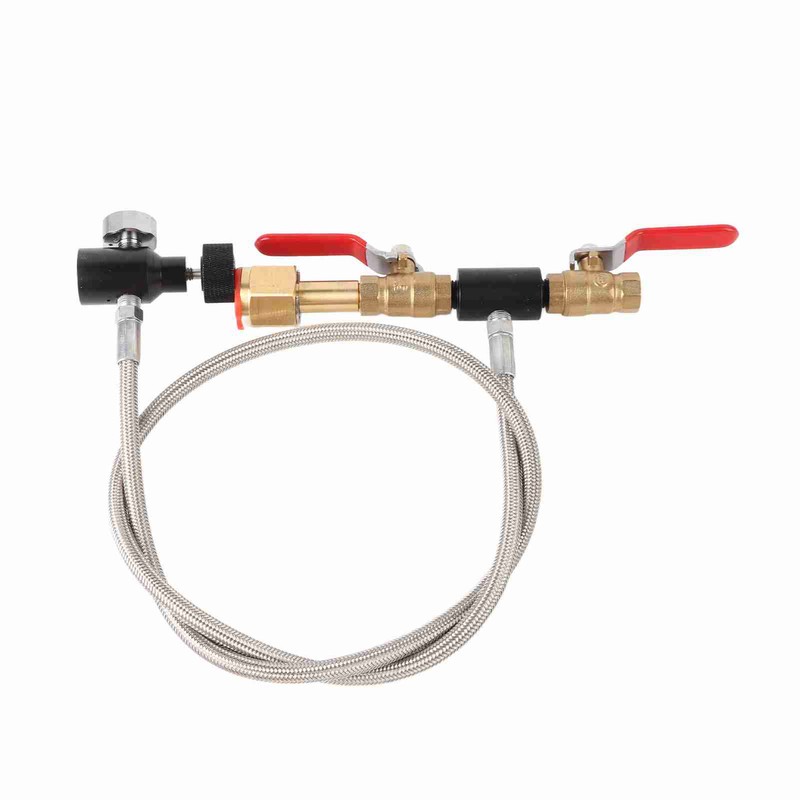 CGA‑320 CO2 Cylinder Refill Adapter with Hose For Filling Soda