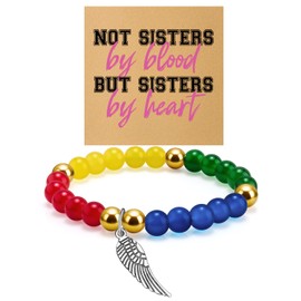 Best Friend Birthday Bracelet for Women Bestie Friendship Bracelet for Women Work Bestie Soul Sister Jewelry Sister Birthday Gifts Friends Sentimental Gifts Christmas Graduation Gift for Female