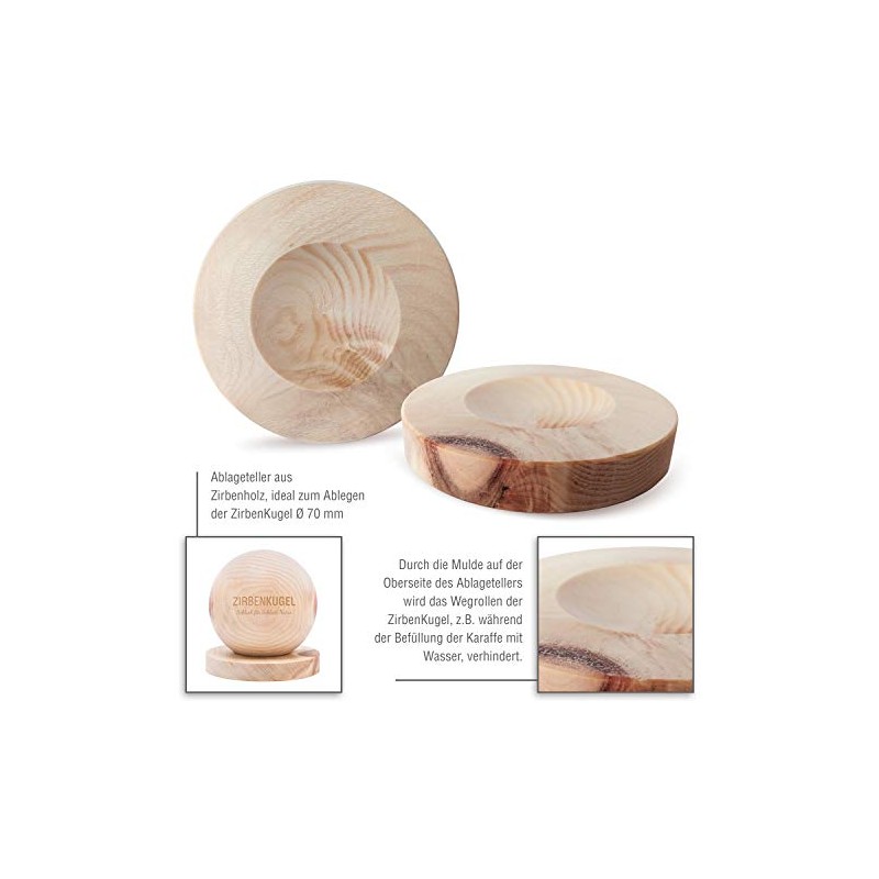 Pine Family Original Zirbenkugel Storage, Wood, natural, 1.1 X 7.5