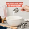 Chef Pomodoro Stainless Steel Measuring Cup Set, Nested and Stackable