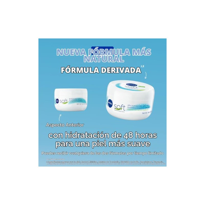 NIVEA Soft Cream, Refreshingly Soft Moisturizing Cream, Body Cream, Hand