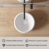 Extra Small Bathroom Sink Above Counter, OCEALAGOON 12 Inch Round
