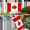 G128 2 Pack: Canada Canadian Flag 3x5 Ft Printed 150D