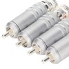 4pcs RCA Plug Silver Plated HIFI Solder RCA Connector Accommodates