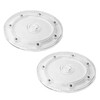 STFRBTH 2PCS 6 Inch Round Rotating Organizer, Clear Turntable Plate