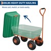 Poly Dump Cart, 4 Cu.Ft. Heavy Duty 600 LBS Garden