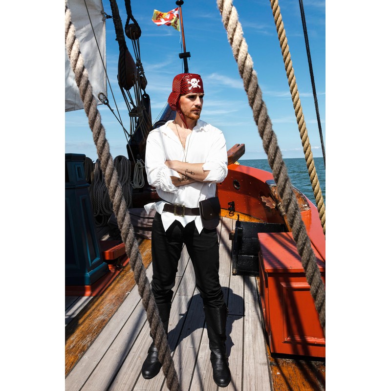 Boland 81995 Black Pirate Boot Tops Boot Covers