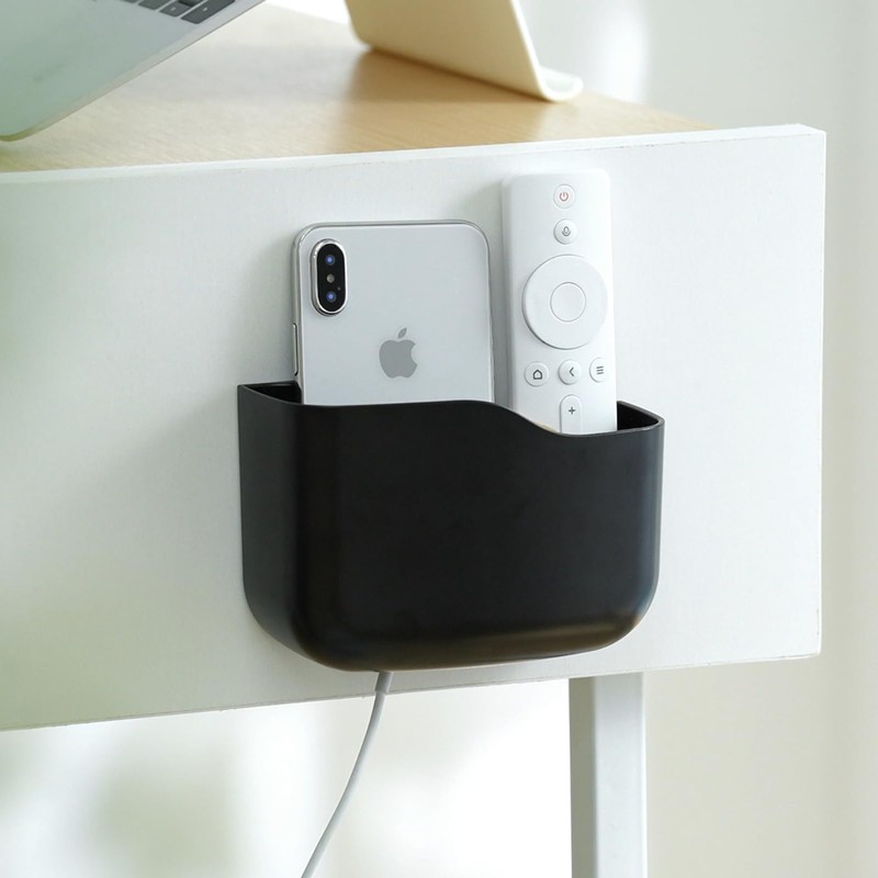 LINFIDITE 2 Pack Adhesive TV Remote Control Holder Wall Mount