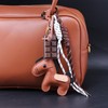 Cute Leather Horse Chocolate Purse Charm - Unique Designer Rope