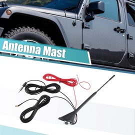 Digitalradio DAB+/FM-Kombi-Dachantenne mit Verstärker | SMB/SMA-Stecker & DIN-Anschluss Auto Antenne