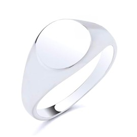 925 Sterling Silver Heavy Signet Ring size M N O P Q R S T U V - MEN'S or LADIES (O)