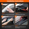 Rain Guards Compatible with 2020-2025 Nissan Sentra,Tape-On Side Window Visor