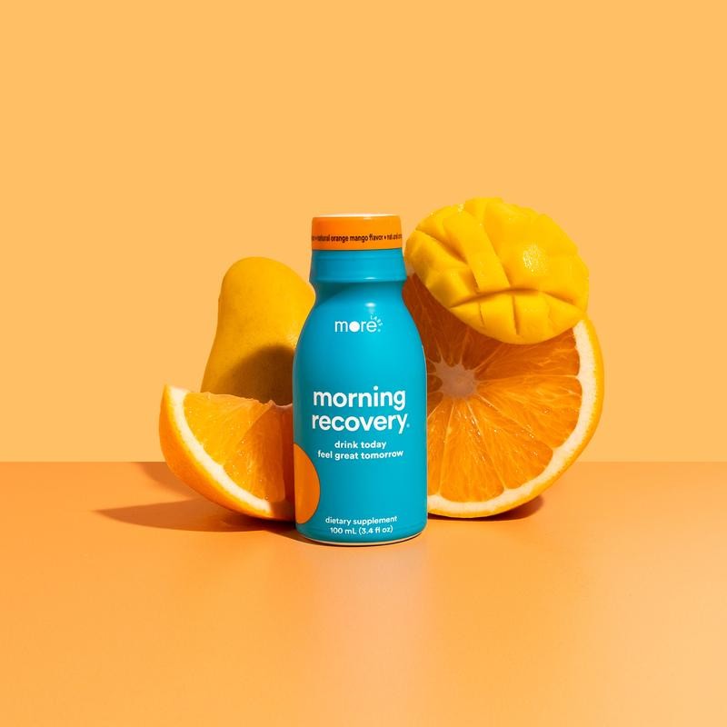 More Labs Morning Recovery Orange Mango: Electrolyte, Milk Thistle Drink